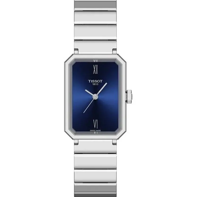 Tissot Srv 30mm x 21.8mm Blue Dial SS Women`s Watch T1601101104300