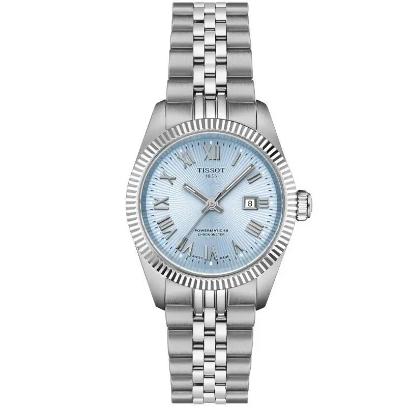 Tissot Ballade 30mm Ice Blue Dial Women`s Watch T1562081135300 - Dial: Ice Blue, Band: Silver, Bezel: Silver