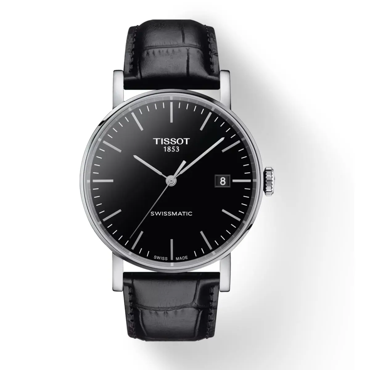 Everytime T109.407.16.051.00 40mm Steel/leather Automatic Men`s Watch by Tissot