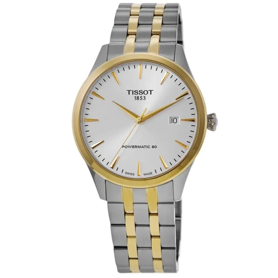 Tissot Classic Dream Automatic Silver Dial Men`s Watch T158.407.22.031.00 - Face: Silver, Dial: Silver, Band: Two-Tone