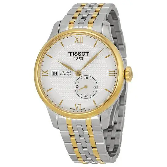 Tissot Le Locle Automatic Silver Dial Two-tone Men`s Watch T006.428.22.038.00 - Dial: White, Band: Two-Tone, Bezel: Two-Tone