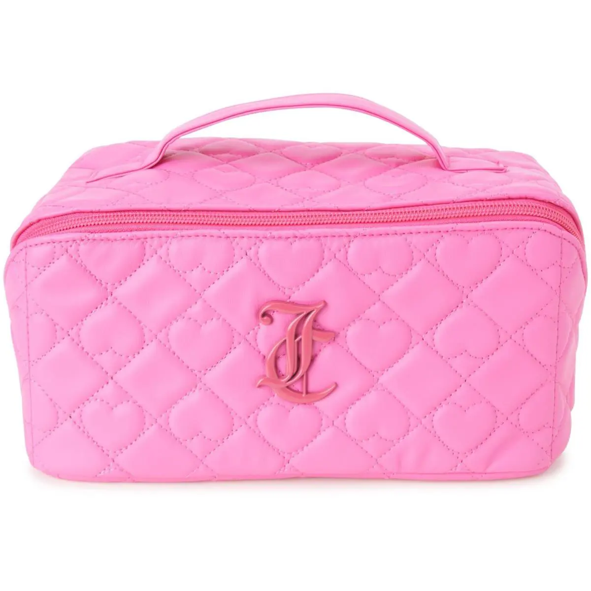 Juicy Couture Pink Makeup Bag Cosmetics Organizer Travel Essentials Cross