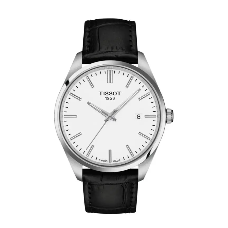 Tissot PR 100 Quartz Eol White Dial Stainless Steel Men`s Watch T1504101601100