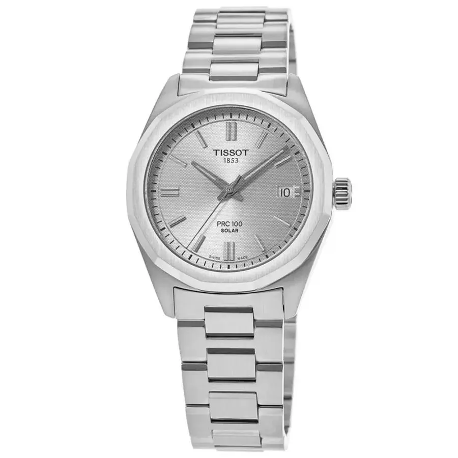 PRC100 Solar Silver Dial Stainless Women`s Watch T151.822.11.031.00 by Tissot