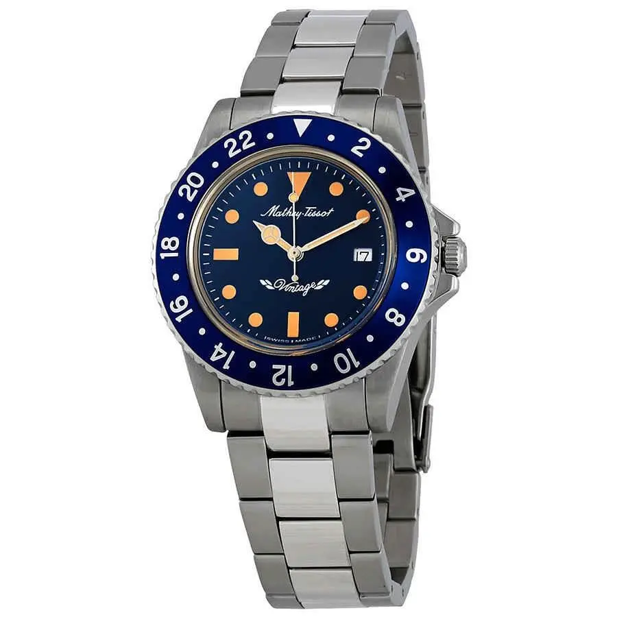Mathey-tissot Mathey Vintage Quartz Blue Dial Men`s Watch H900ABU