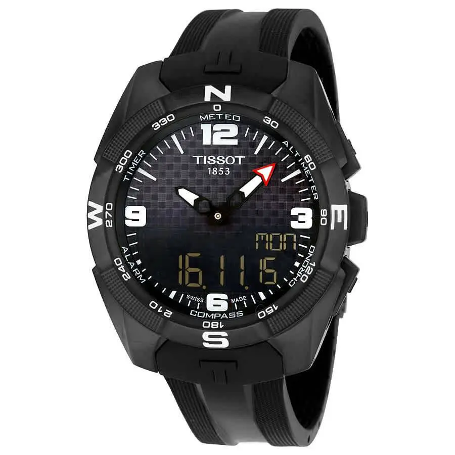 Tissot T-touch Expert Solar Black Dial Men`s Watch T0914204705701