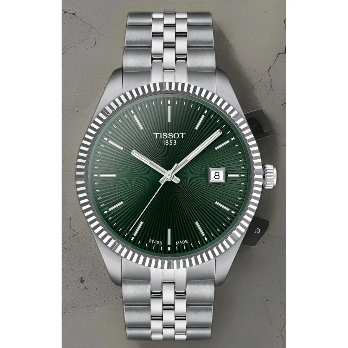 Tissot Ballade 40mm Green Dial Steel Watch T156.410.11.091.00