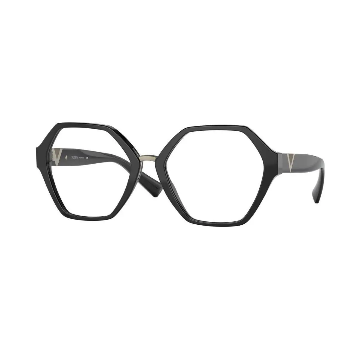 Valentino Eyeglasses Black VA3062-5001 Irregular 53-18-140