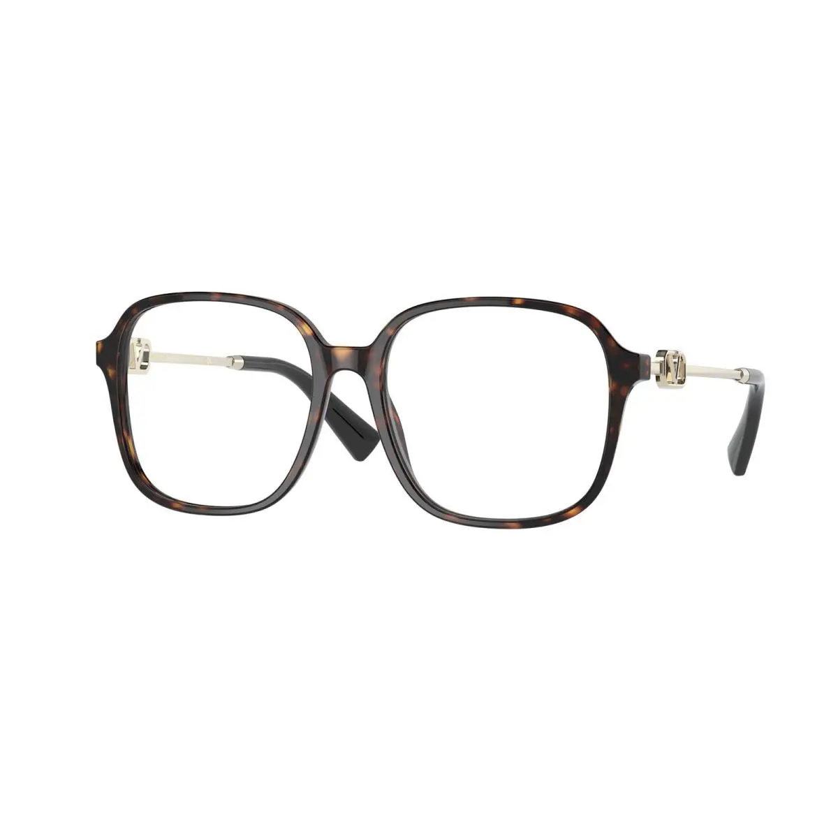 Valentino Eyeglasses Havana / Gold VA3067-5002 Square 54-16-140 - Frame: Havana / Gold, Lens: Clear