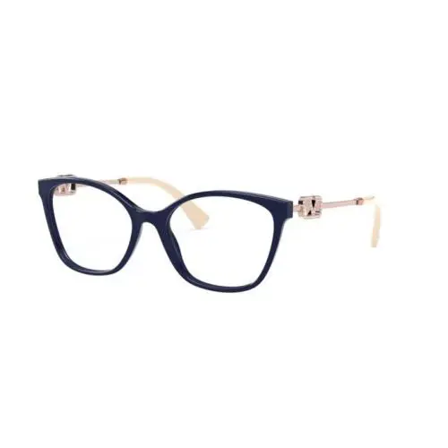 Valentino Eyeglasses Blue/peach VA3050-5034 Cateye 52-17-140