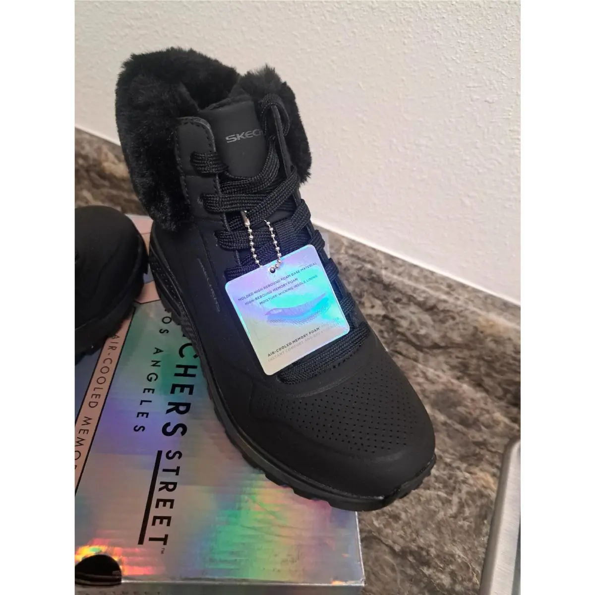 Skechers shoes - SKECHERS Uno Rugged - Uno Rugged - Black/Black 8