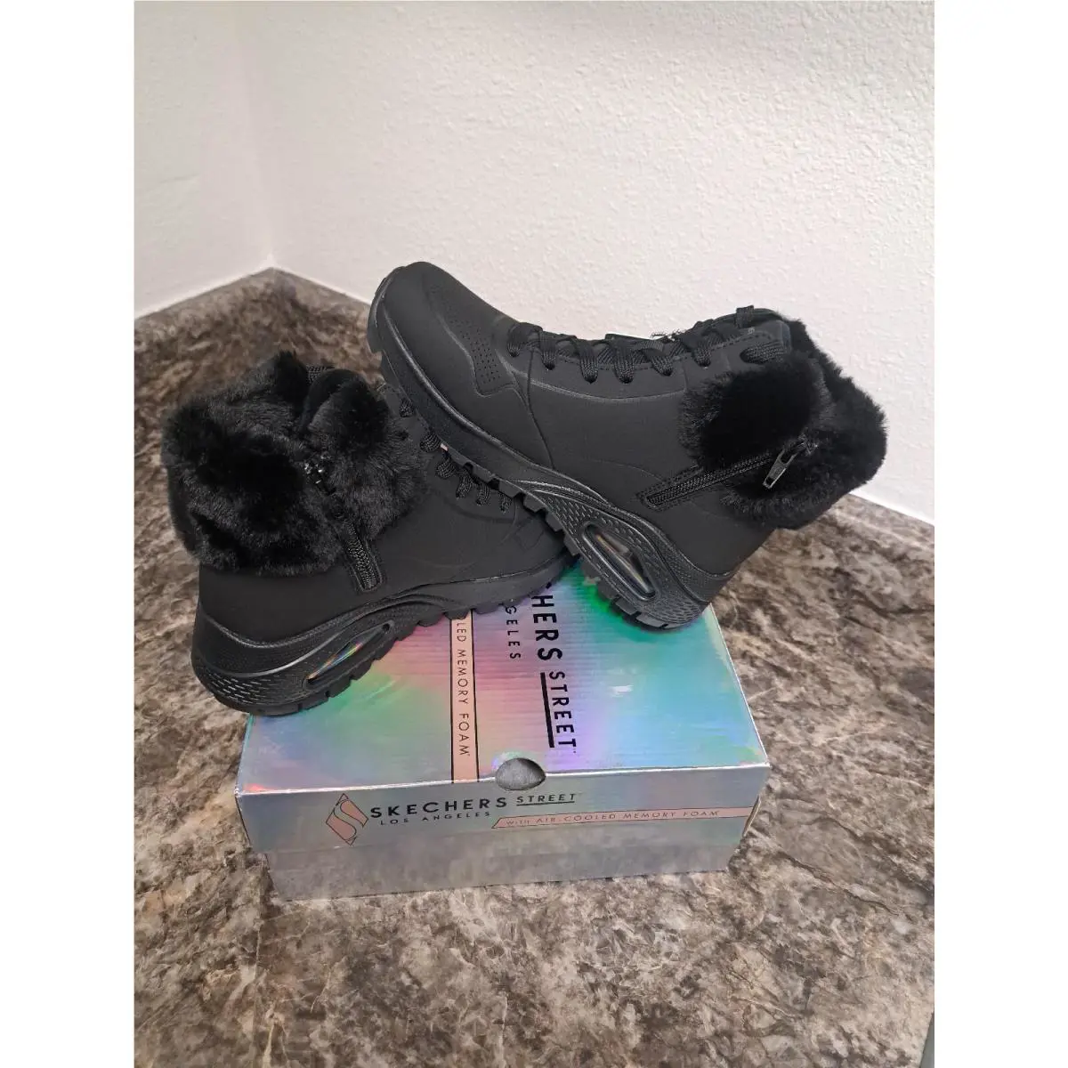 Skechers shoes - SKECHERS Uno Rugged - Uno Rugged - Black/Black 5