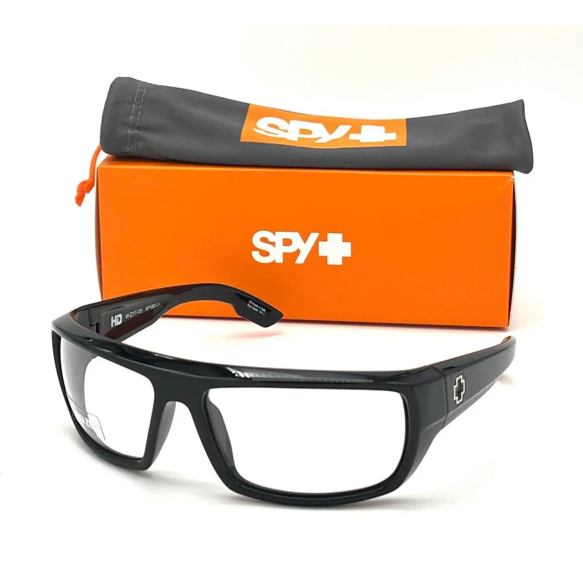 Spy Bounty Ansi RX Black / HD Clear 65mm Sunglasses - Frame: Black, Lens: HD Clear