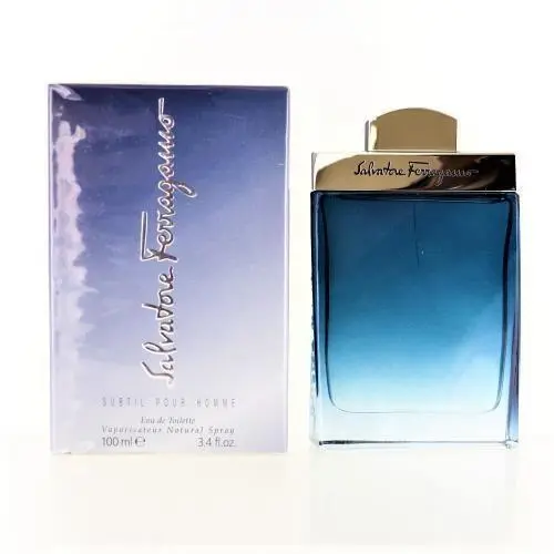 Subtil 3.4 Oz Eau De Toilette Spray by Salvatore Ferragamo Box For Men
