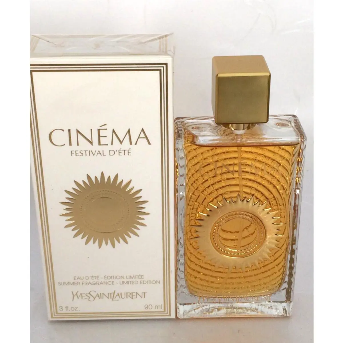 Yves Saint Laurent Cinema by Ysl Festival D`ete Summer Fragrance Limited Edition 3 oz Edt Spray