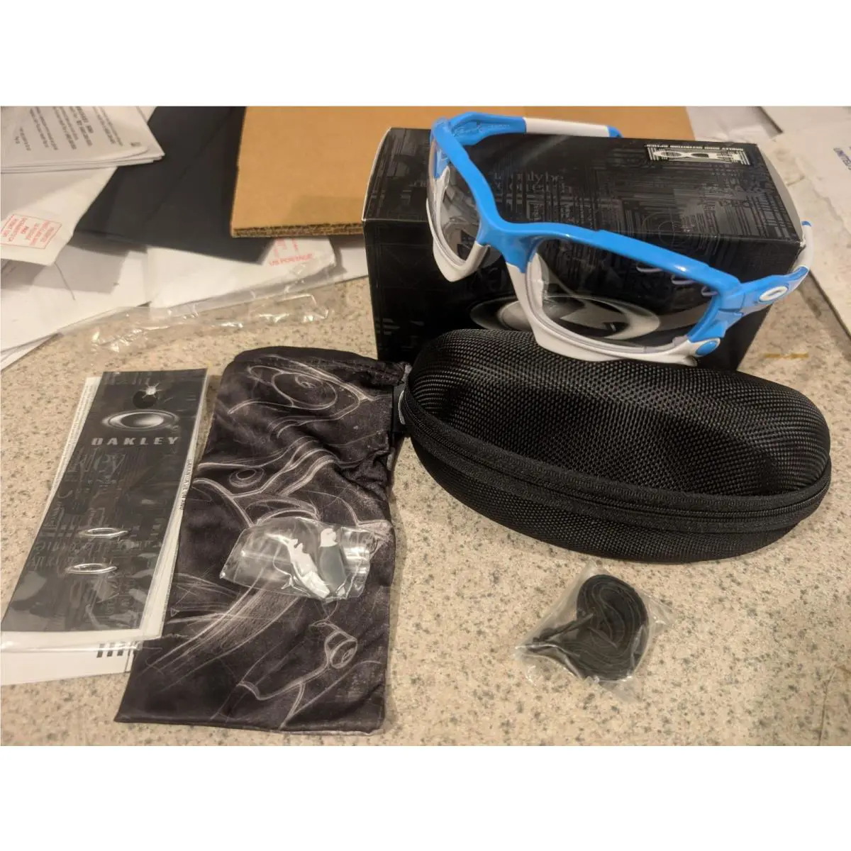 Oakley Customized Racing Jacket AF Glacier / Clear Lens