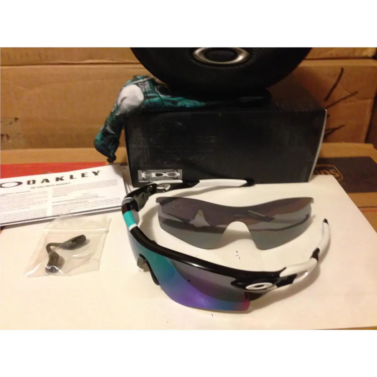 Oakley 30 Years Radarlock Path Polished Black / Jade Black Iridium OO9181-31