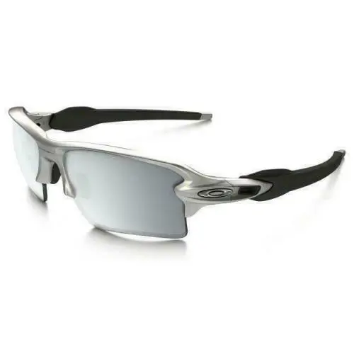 Polarized Flak Jacket 2.0XL Silver Chrome Iridium Polarized OO9188-31 by Oakley