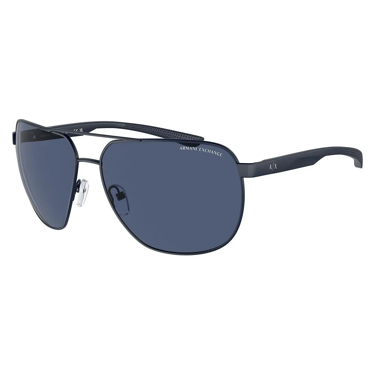 Man Sunglasses AX2047S 609980 63mm Matte Blue - Blue Lens by Armani Exchange