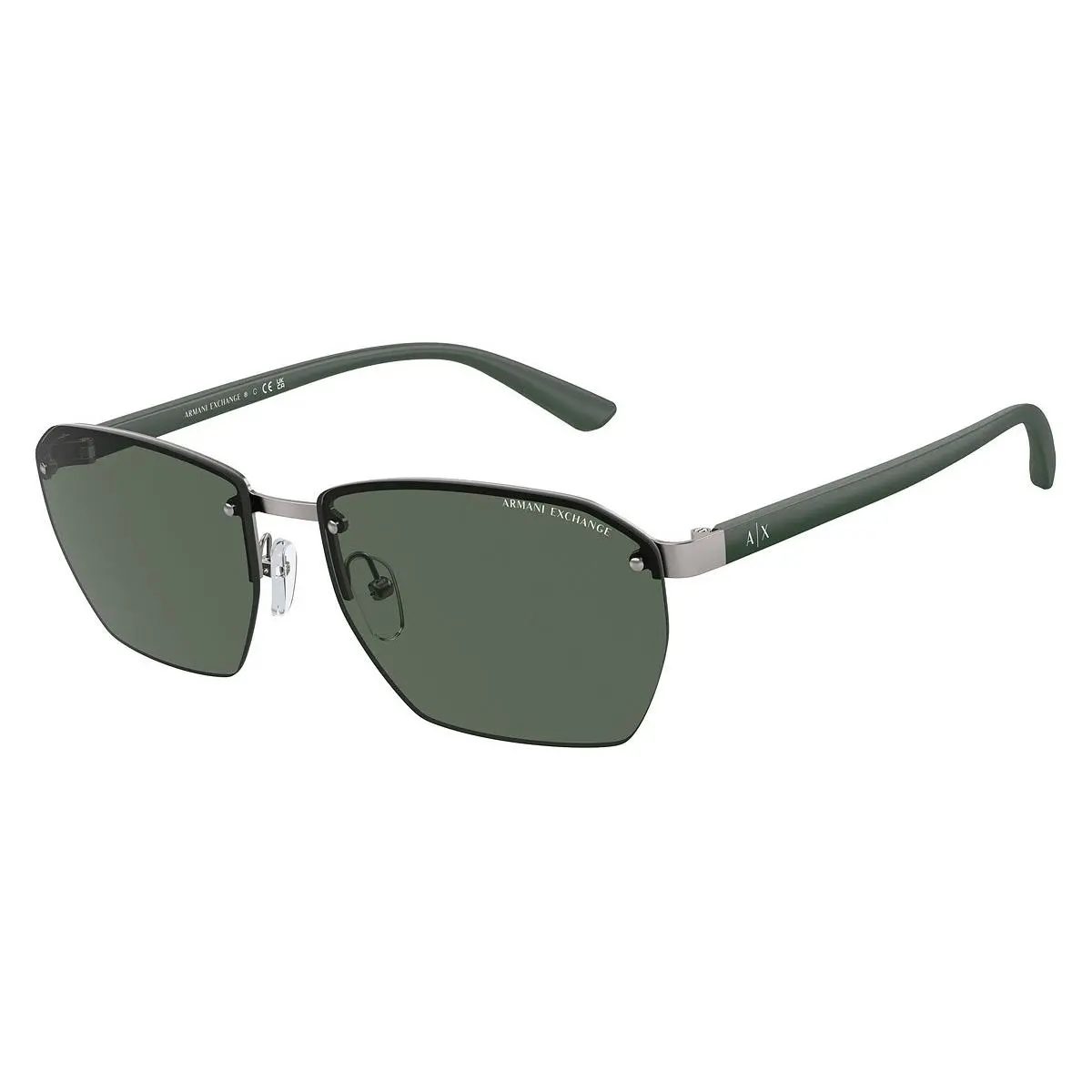 Armani Exchange Man Sunglasses AX2048S 600087 59mm Black - Dark Grey Lens