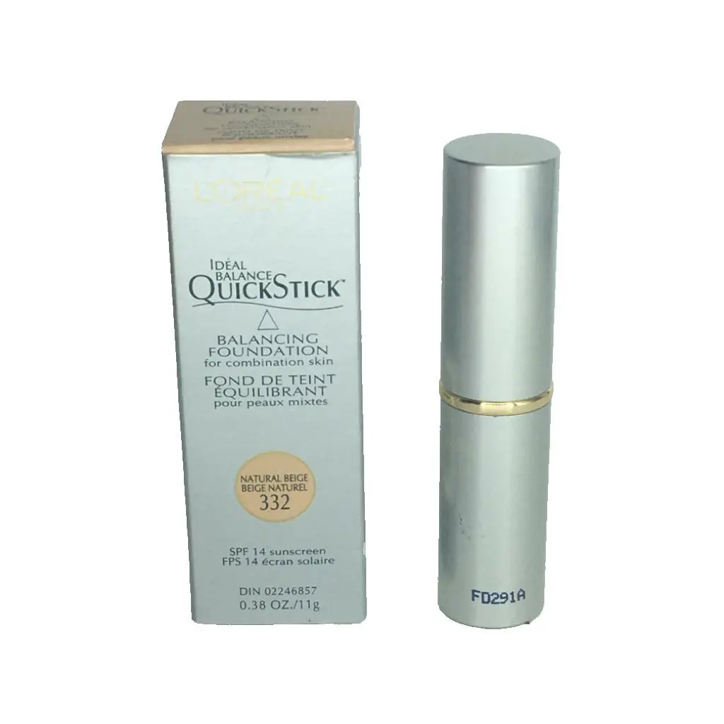 L`oreal Ideal Balance Quickstick Balancing Spf 14 Foundation Natural Beige 332