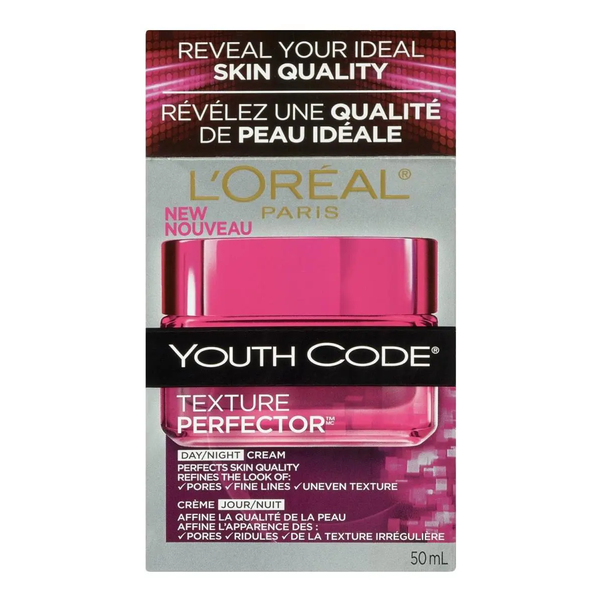 L`oreal Paris Youth Code Texture Perfector Day/night Cream Moisturizer 1.7 Oz