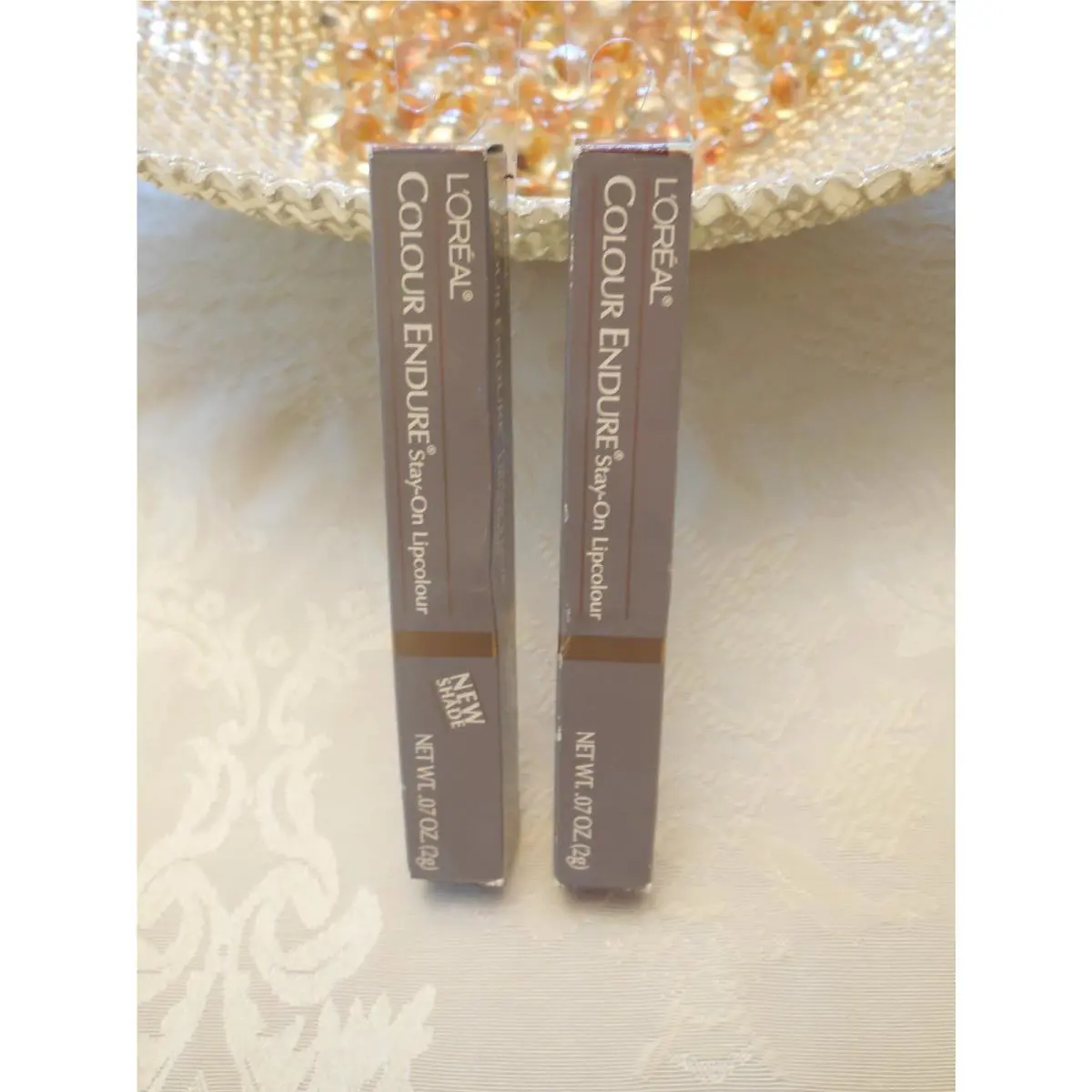 Lot OF 2 Loreal Colour Endure Lipstick- Rose Rising 755 Box Slightly Damaged