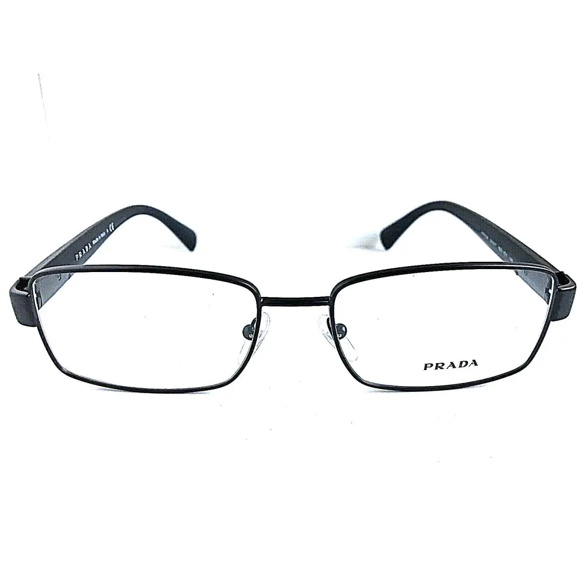 Prada VPR5R3 Black Rx 54mm Rectangular Men`s Eyeglasses Frame 7