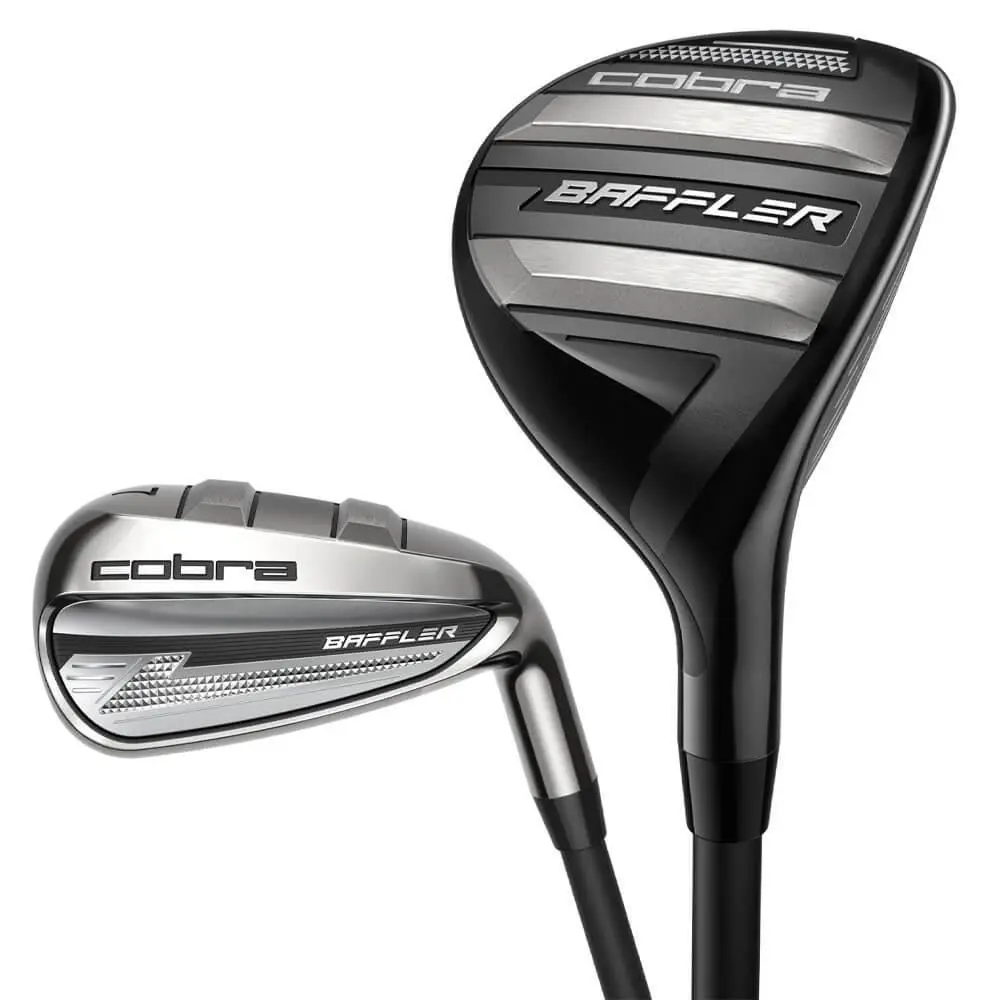 Cobra Men Baffler Hybrid Iron Combo Set - 25 RH 4H 5H 6-PW Graph Senior - Chrome