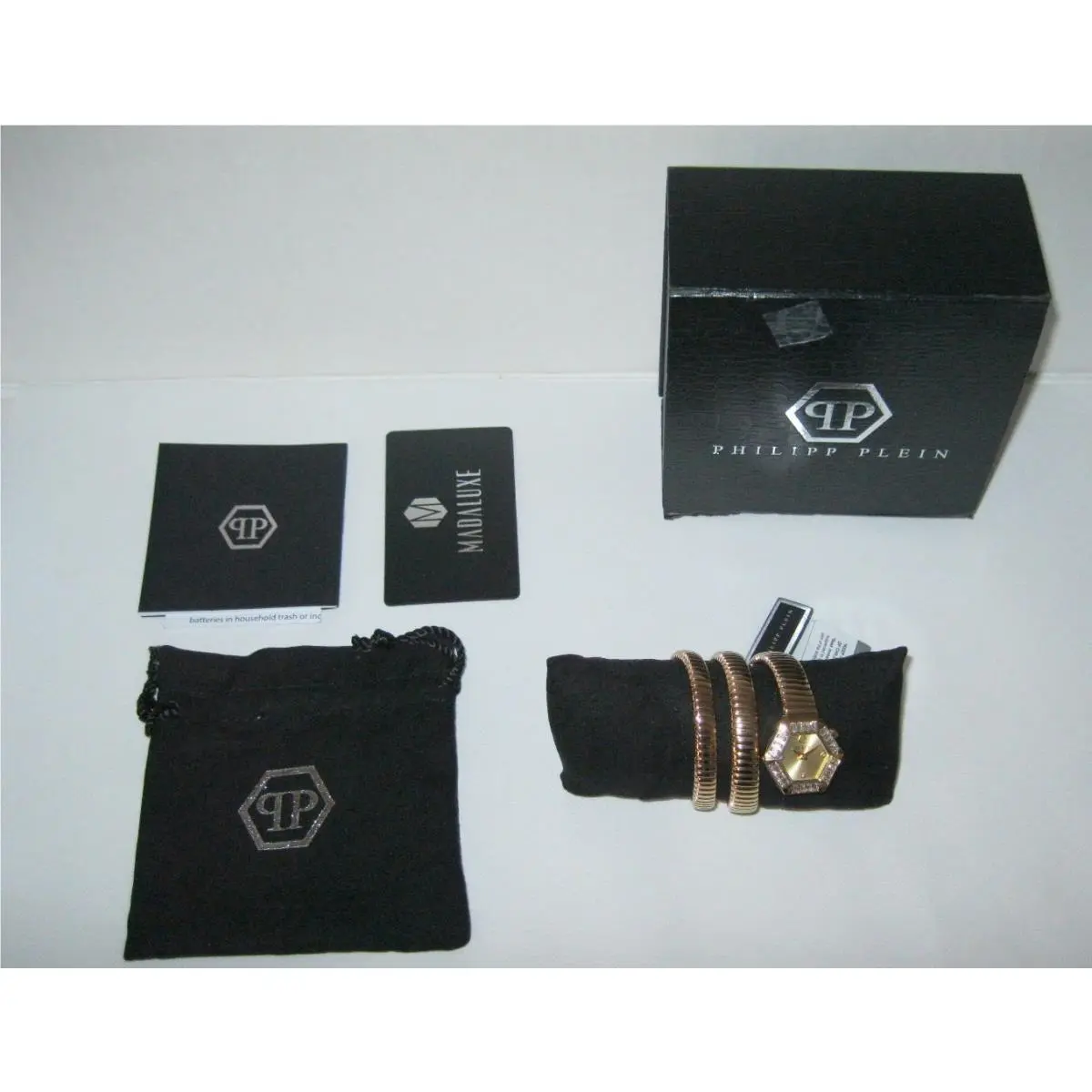 Womens Wristwatch Philipp Plein Snake Hexagon PWZAA1025 Stainless Steel Golden
