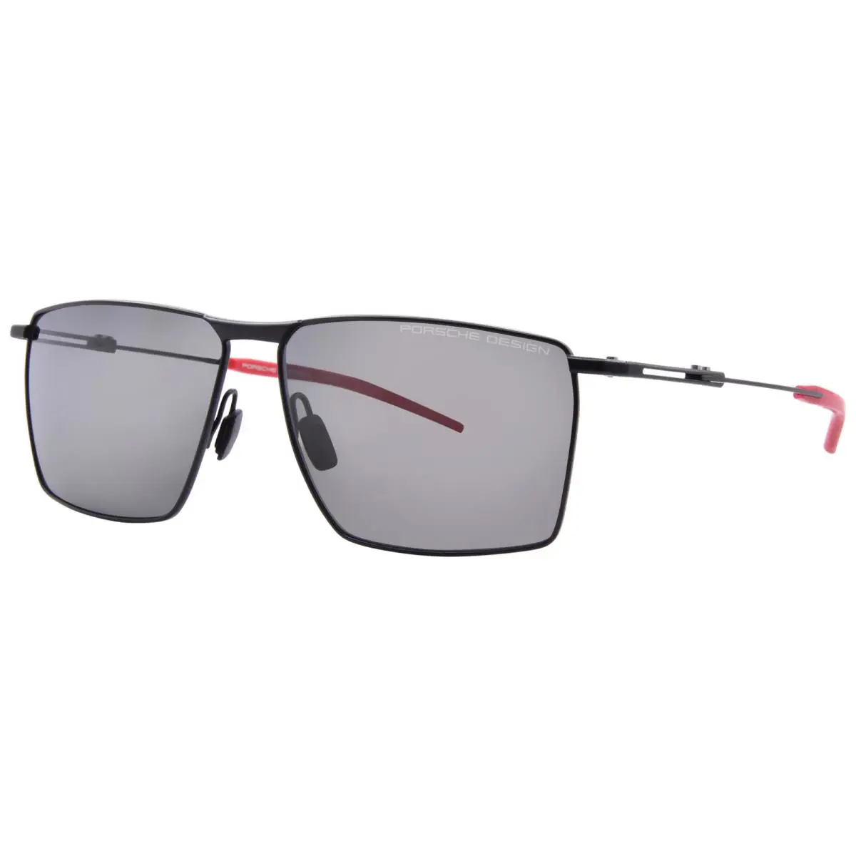 Porsche Design P8987 A416 Sunglasses Men`s Black/red/polarized Green 61mm