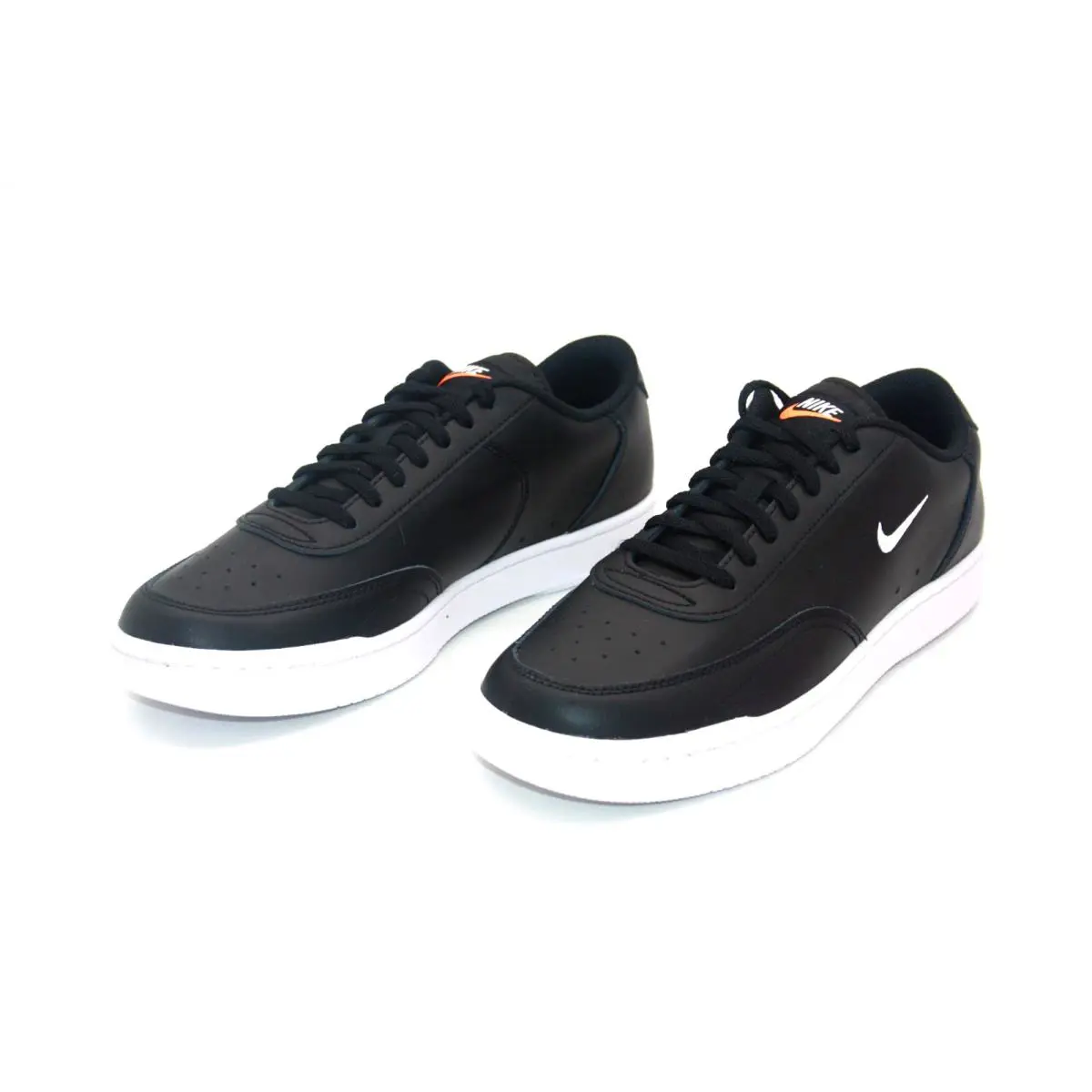 Nike Court Vintage Black/white Total Orange CJ1670-002 Mens Casual Shoe - BLACK/WHITE TOTAL ORANGE
