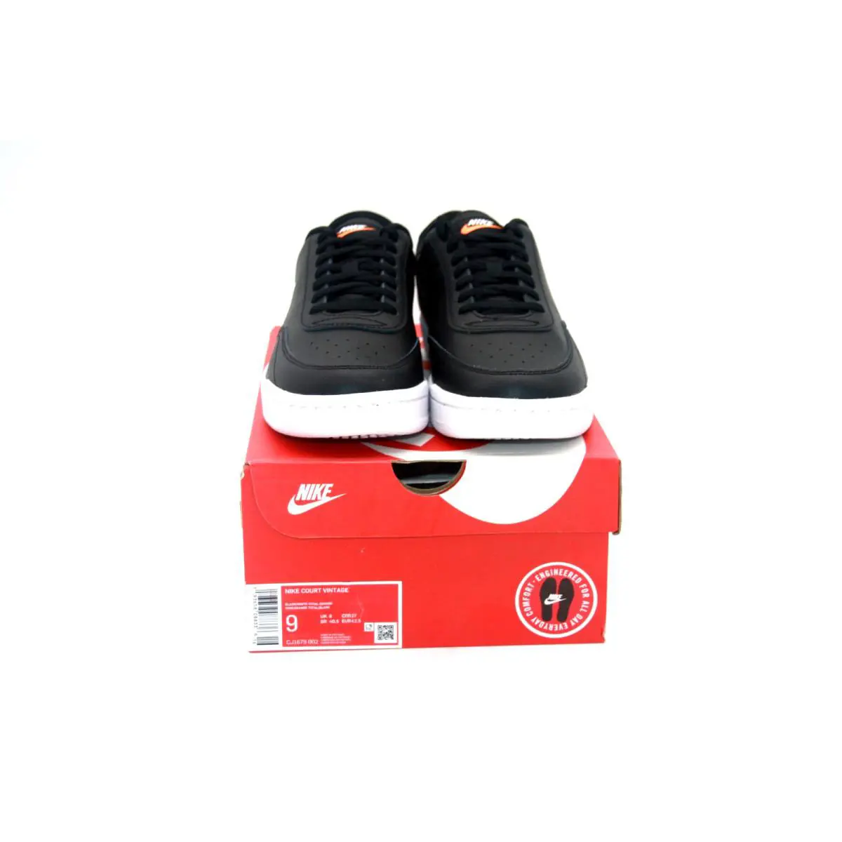 Nike shoes - Nike Court Vintage - Court Vintage - CJ1670-002 - BLACK/WHITE TOTAL ORANGE 16