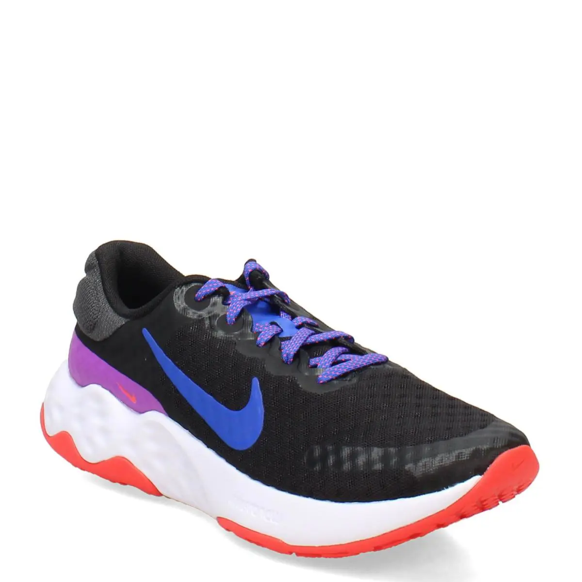 Women`s Nike Renew Ride 3 Running Shoe DC8184-008 Black/blue/white Synthetic - Black/Blue/White