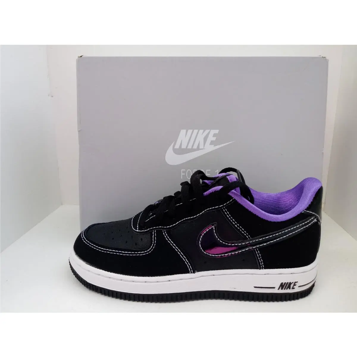 Nike shoes - NIKE FORCE 1 LV8 - FORCE - DQ0301-001 - BLACK/IRON GREY-WHITE 8