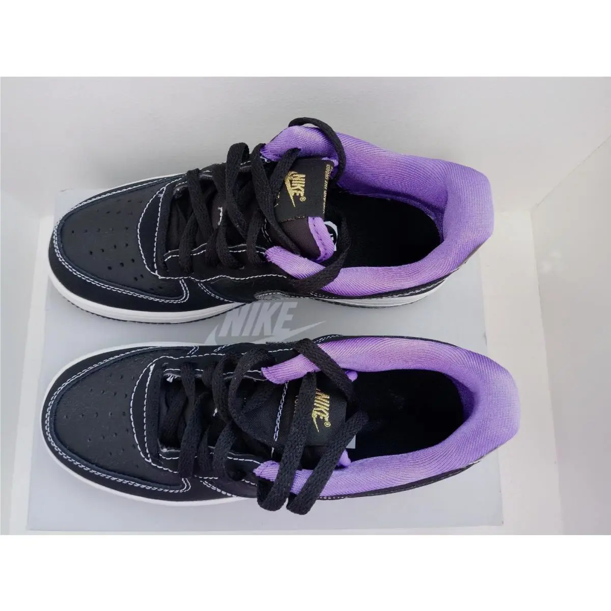 Nike shoes - NIKE FORCE 1 LV8 - FORCE - DQ0301-001 - BLACK/IRON GREY-WHITE 11