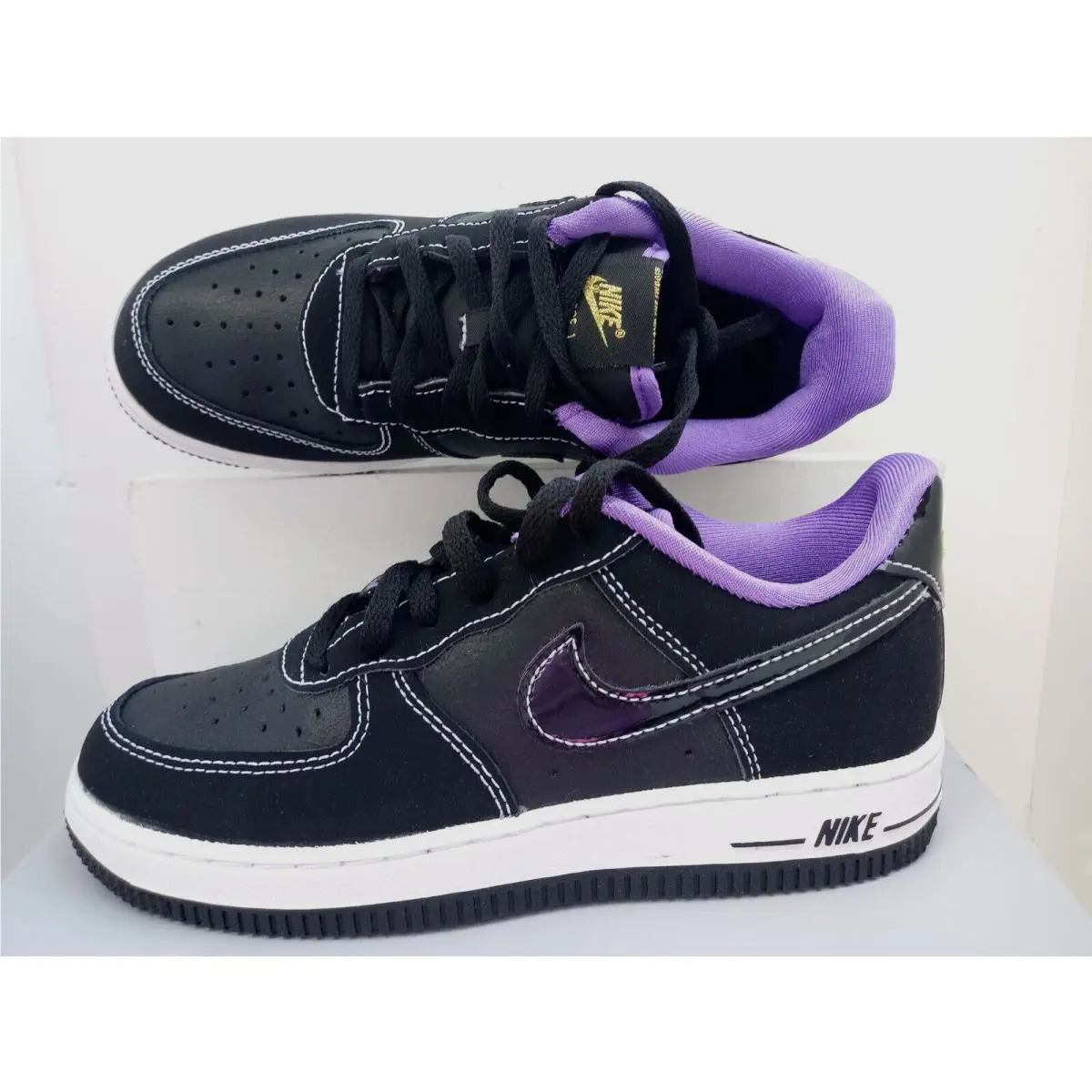 Nike shoes - NIKE FORCE 1 LV8 - FORCE - DQ0301-001 - BLACK/IRON GREY-WHITE 0