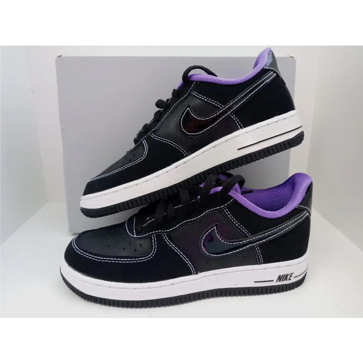 Nike shoes - NIKE FORCE 1 LV8 - FORCE - DQ0301-001 - BLACK/IRON GREY-WHITE 1