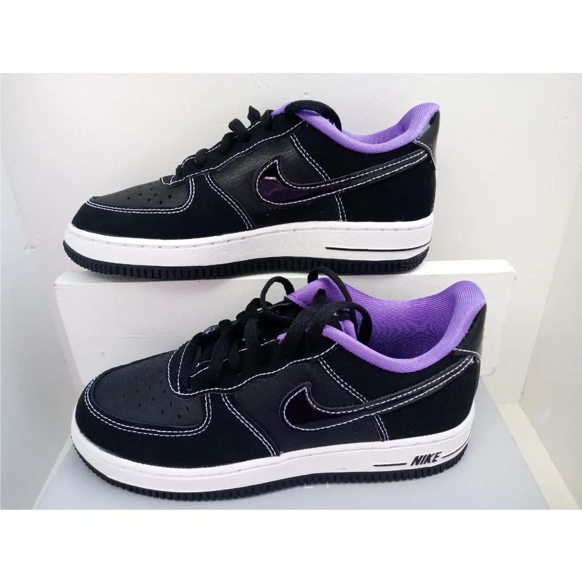 Nike shoes - NIKE FORCE 1 LV8 - FORCE - DQ0301-001 - BLACK/IRON GREY-WHITE 12