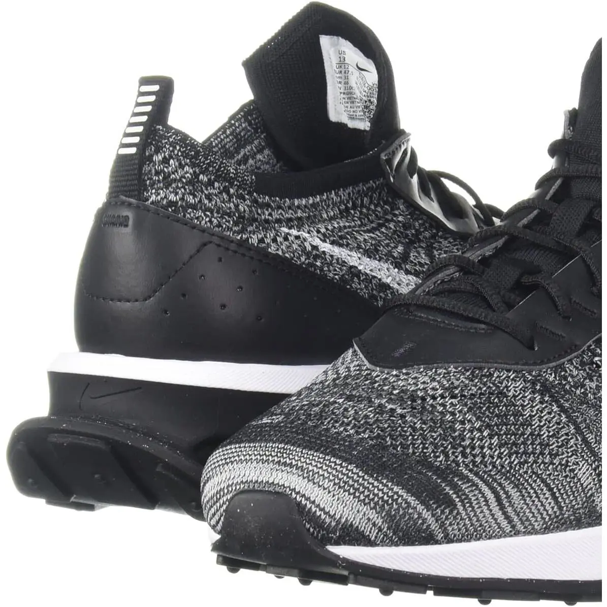Nike shoes - Nike Air Max Flyknit Racer - DJ6106-001 - Black, Manufacturer: Black/White 4