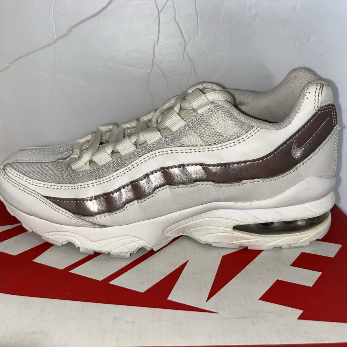 Nike shoes - Nike Air Max 95 - Air Max - PHANTOM/METALIC BRONZE RED 9