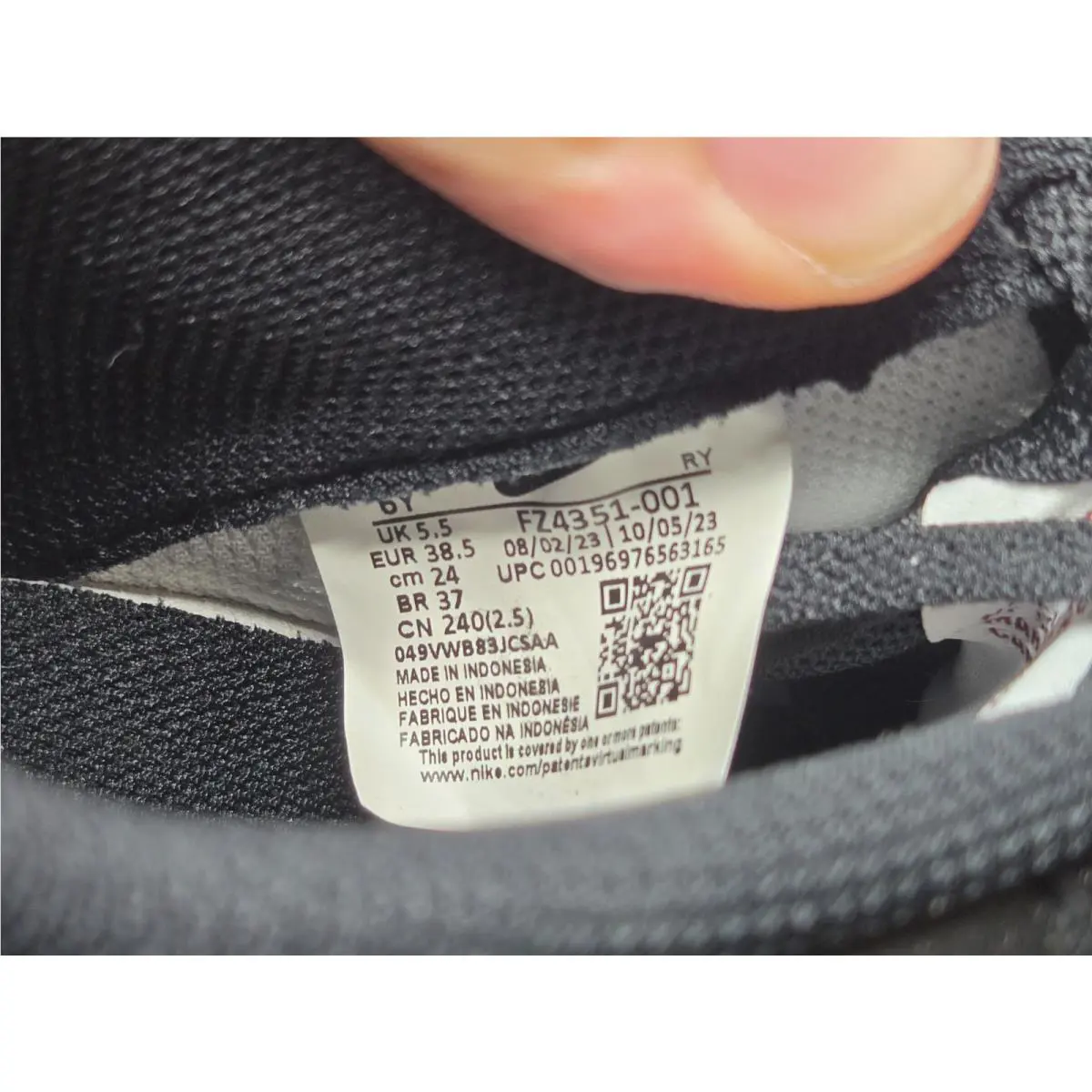 Nike shoes - Nike Air Force 1 - Air Force - Black 5