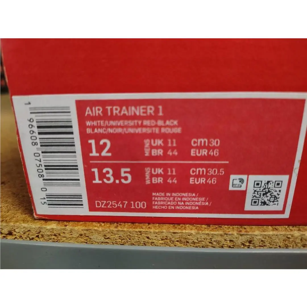 Nike shoes - Nike Air Trainer 1 - Air Trainer - DZ2547-100 - White University Red Black 5