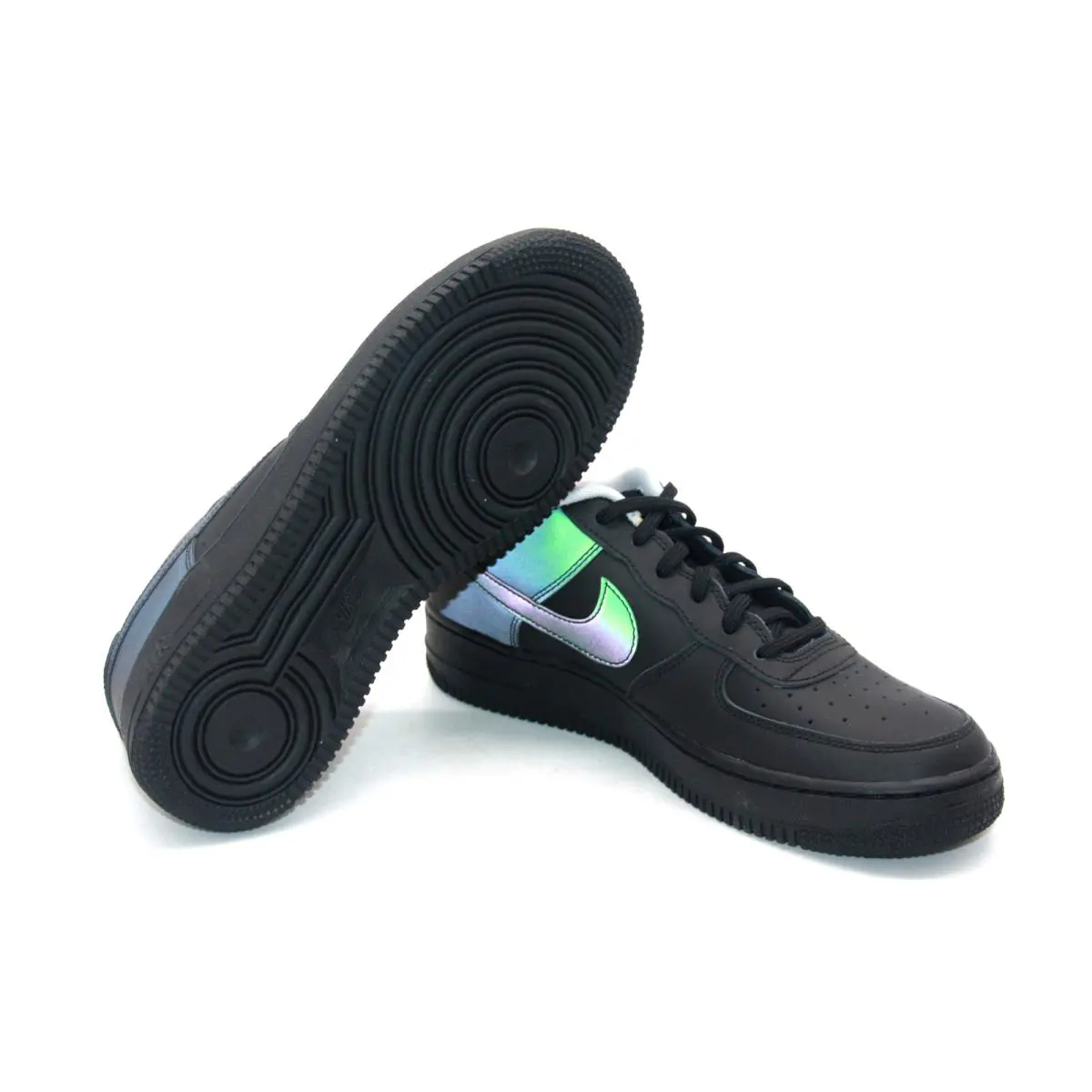 Nike shoes - Nike Air Force 1 LV8 GS - BLACK/BLACK WOLF GREY 6