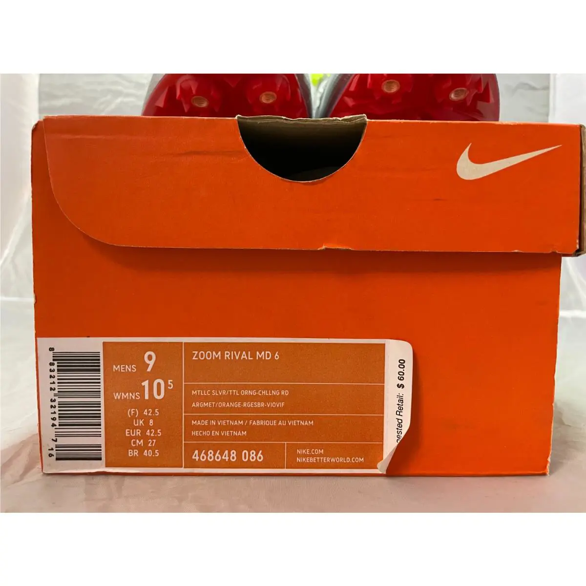 Nike shoes - Nike Zoom Rival - Zoom Rival - 468648 086 - Silver 6