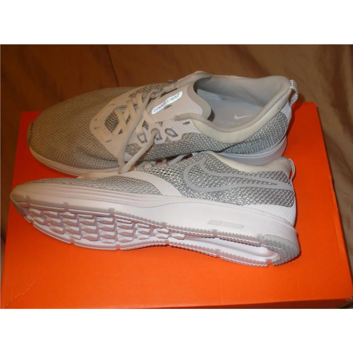 Nike shoes - Nike Zoom Strike - Zoom Strike - AJ0189-100 - WOLF GREY SILVER WHITE 1