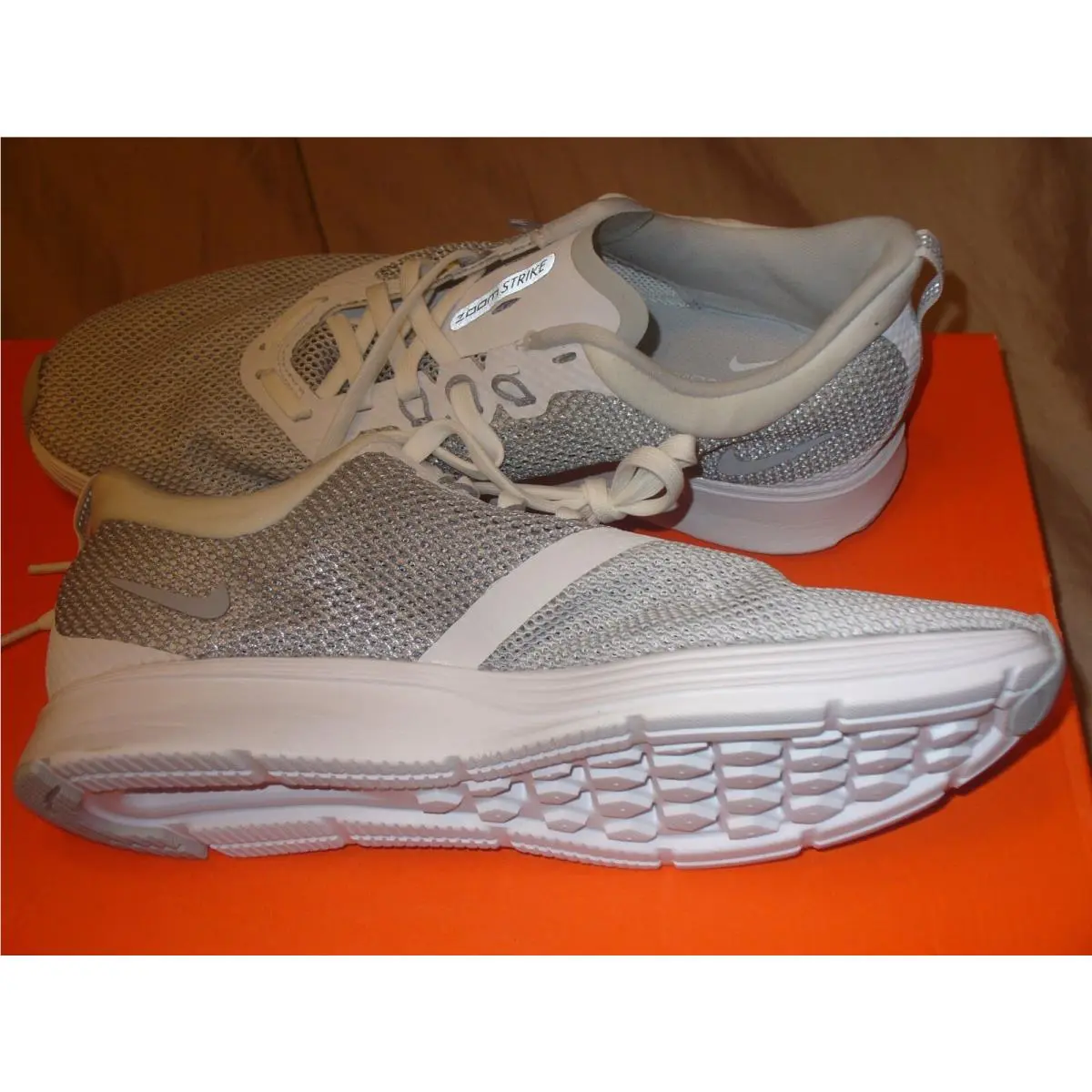 Nike shoes - Nike Zoom Strike - Zoom Strike - AJ0189-100 - WOLF GREY SILVER WHITE 9