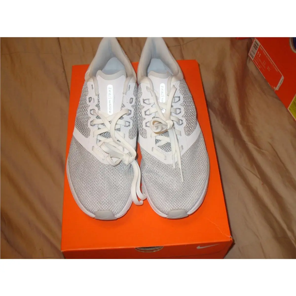 Nike shoes - Nike Zoom Strike - Zoom Strike - AJ0189-100 - WOLF GREY SILVER WHITE 6
