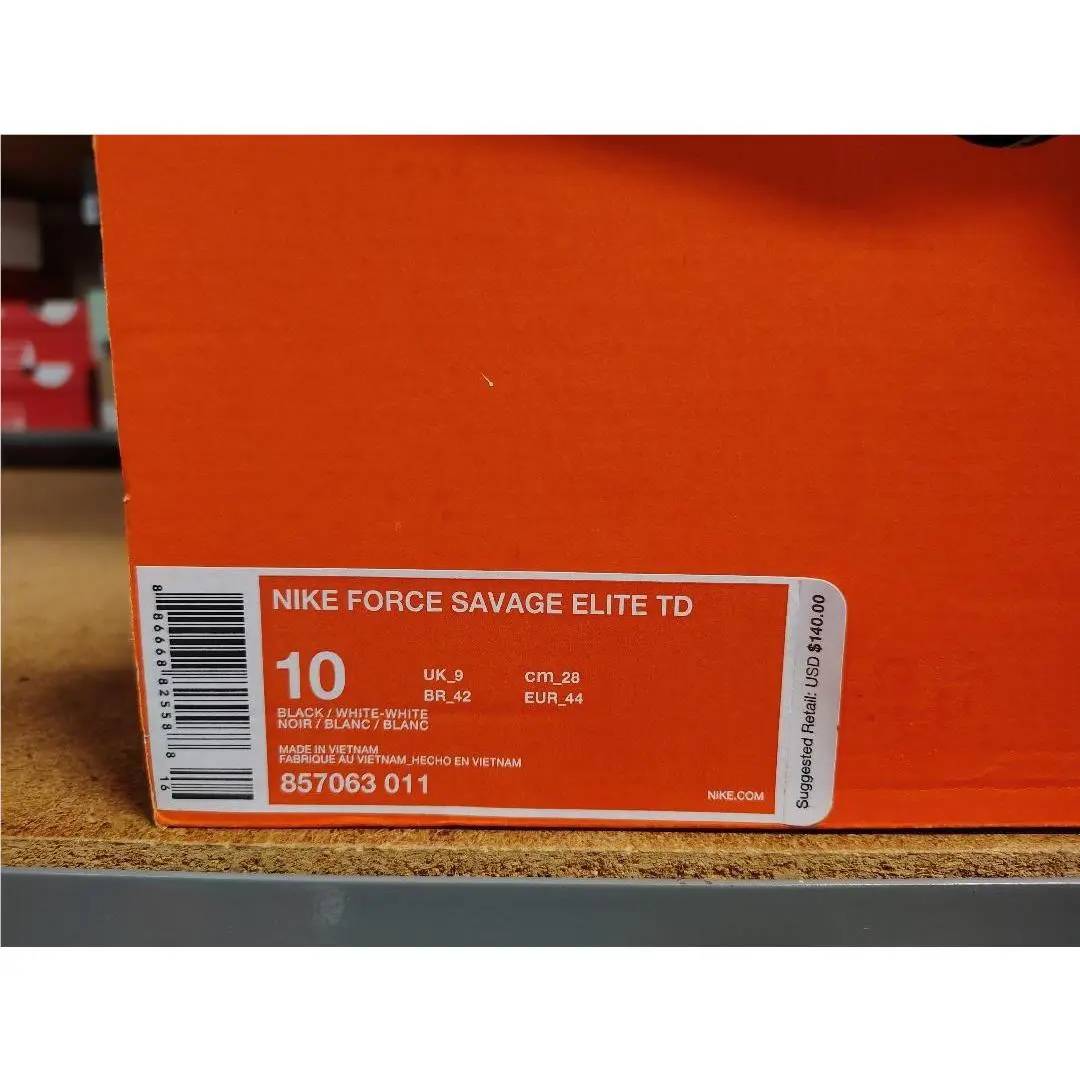 Nike shoes - Nike Force savage Elite TD - 857063 011 - Black White 5
