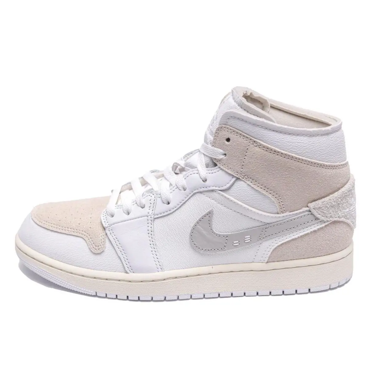 Nike shoes - Air Jordan 1 Mid SE - DM9652-120 - White, Manufacturer: WHITE/LIGHT OREWOOD BROWN/TECH GREY/SAIL 4